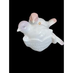 Lladro Ornament Figurine Love Birds “First Christmas Together 1993”Signed No Box